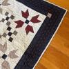 Handmade Patchwork Quilt with Star Pattern, 80" x 64" - 6