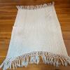 Large Hand-Crocheted Cable Knit Afghan Blanket - 2