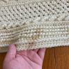 Large Hand-Crocheted Cable Knit Afghan Blanket - 7