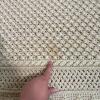 Large Hand-Crocheted Cable Knit Afghan Blanket - 8