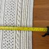 Large Hand-Crocheted Cable Knit Afghan Blanket - 10