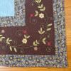Handmade Floral Quilt Set with 3 Embroidered Pillow Shams, 89" x 90" - 5