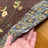 Handmade Floral Quilt Set with 3 Embroidered Pillow Shams, 89" x 90" - 11
