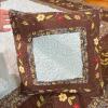 Handmade Floral Quilt Set with 3 Embroidered Pillow Shams, 89" x 90" - 14