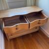 Vintage Wood Serpentine Front Dresser - 5