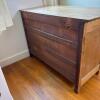 Vintage Wood Serpentine Front Dresser - 9