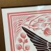 Framed Wall Art with Bird and Floral Motif, 12"x15" - 2
