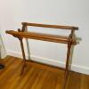 Traditional Vintage Wooden Quilt Rack - 2