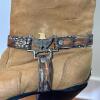 Maine Woods Tonto Cowboy Boots with Eagle Accents, Size 7.5 M - 6