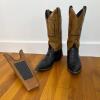 Justin Boots Leather Women's Western Cowboy Boots, Size 6.5 B