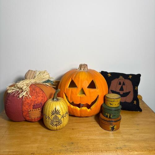 Vintage Halloween & Fall Decor Lot