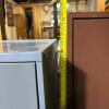 Pair of 2-Drawer Metal Filing Cabinets, Blue & Brown - 7