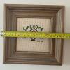 Framed 1986 Handmade Welcome Cross-Stitch Art - 4