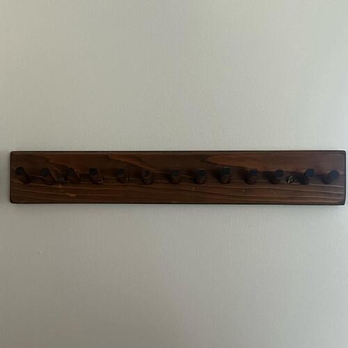 Peg Wood Wall-Mounted Accessory Hooks
