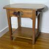 Wood End Table with Heart Cut Out - 3