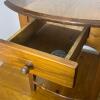 Wood End Table with Heart Cut Out - 4