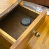 Wood End Table with Heart Cut Out - 5
