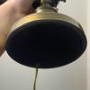 Antique-Style Electric Hurricane Table Lamp with Etched Floral Glass Globe - 4