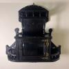 Victorian-Style Wall Curio Cabinet with Latch Door