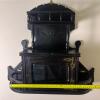 Victorian-Style Wall Curio Cabinet with Latch Door - 7
