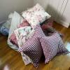 Linen Lot with Assorted Pillows - 4