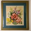 Framed Floral Bouquet Painting by Helen Davis