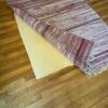 Woven Large Area Rug and Two Plaid Placemats with Fringe - 3