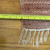 Woven Large Area Rug and Two Plaid Placemats with Fringe - 5