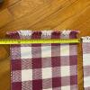 Woven Large Area Rug and Two Plaid Placemats with Fringe - 9