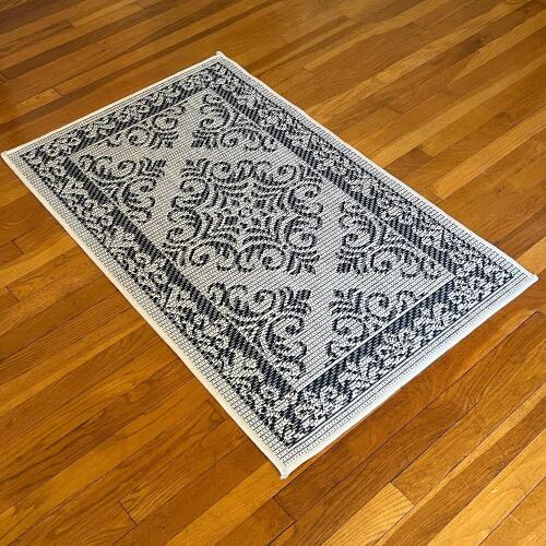 ELLE Decor Navy Blue & White Area Rug