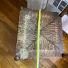 Set of 3 Brown Wood Ladder Back Dining Chairs with Rush Seating - 8