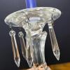Clear Glass Prism Candlestick Holder - 2