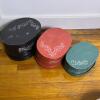 Set of 3 Hand-Painted Shaker Style Pantry Boxes, Artist Signed, 2002, Stackable, Floral Motif - 3