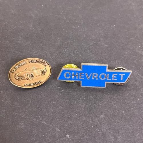 Chevrolet and National Corvette Museum Collectible Pins with Presentation Box