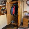 Wooden Double Door Wardrobe with Black Hinges and "U" Accent - 2