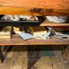 Heavy Duty Wooden Workbench with Drawer & Twin Shelves + Miami Carey Mirror Wall Cabinet - 3