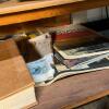 Heavy Duty Wooden Workbench with Drawer & Twin Shelves + Miami Carey Mirror Wall Cabinet - 4