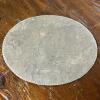 Everlast Metal Hand-Forged Oval Decorative Tray with Engraved Willow Scene