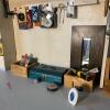 Large Mixed Lot Tools, Hardware & Supplies w/ Metal Toolbox, WD-40, Irwin, Adhesives, Paint - 4