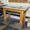 Wooden Workbench with Built-In Router Plate