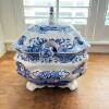 Spode Italian Blue & White Soup Tureen Set with Ladle & Lid - 2