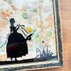 Mixed Framed Miniature Artworks: Handcrafted Silhouettes, Embroidery and Prints - 6