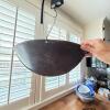Chatillon's Family Scale NY, Hanging Brass Face Steel Pan - 3