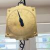 Chatillon's Family Scale NY, Hanging Brass Face Steel Pan - 6