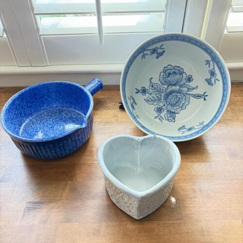 Lot of 3 Decorative Ceramic Bowls