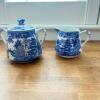 Vintage Japanese Blue Willow Assorted Dinnerware Set, 10 Pieces - 12