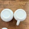 Polish Bolesławiec Oval Serving Dish & Classic with White Creamer Sugar Set - 7