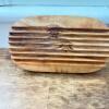 Hand-Painted Ceramic Soap Dish with Blueberry Design and Wooden soap dish - 4
