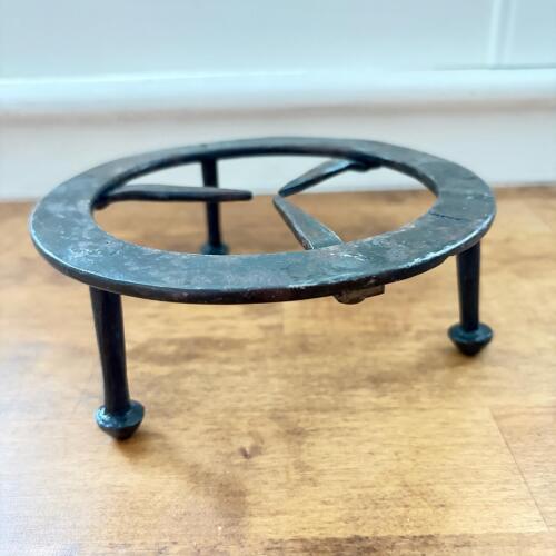Antique 19th Century Wrought Iron Trived with 3 Legs