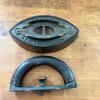 Enterprise Mfg Co No. 50 Antique Cast Iron Sad Iron, Removable Wood Handle - 3